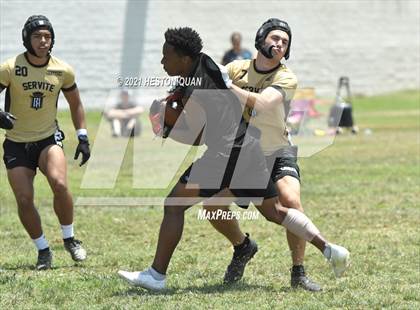 Thumbnail 3 in Servite vs. Rancho Cucamonga (Battle at the Beach 7x7) photogallery.