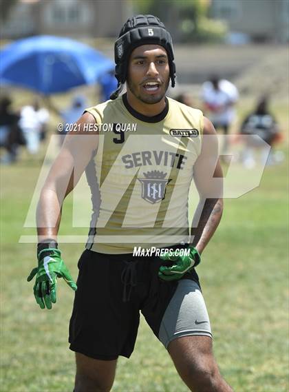 Thumbnail 1 in Servite vs. Rancho Cucamonga (Battle at the Beach 7x7) photogallery.