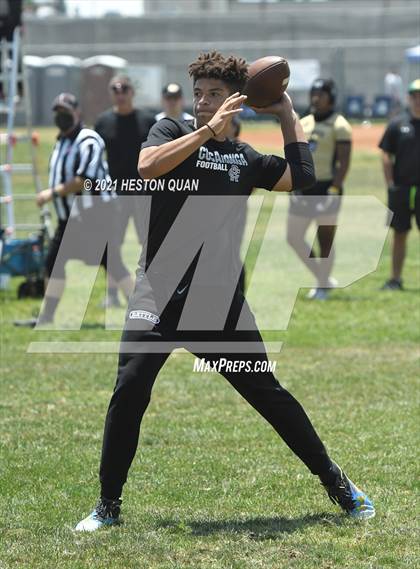 Thumbnail 2 in Servite vs. Rancho Cucamonga (Battle at the Beach 7x7) photogallery.