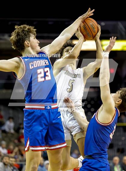 Thumbnail 3 in Conner vs Lloyd (2023 9th Region Boys Basketball Tournament) photogallery.