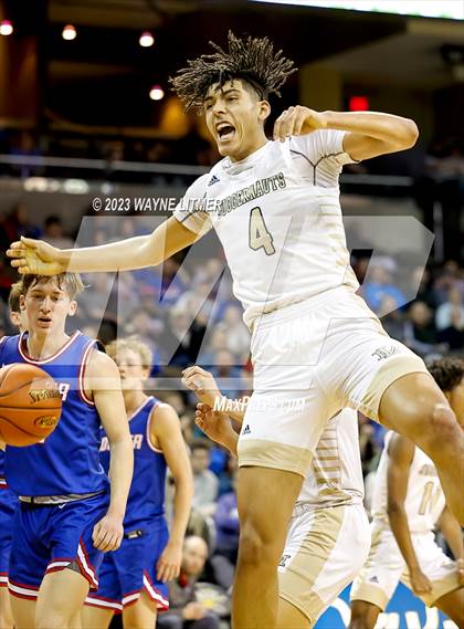 Thumbnail 2 in Conner vs Lloyd (2023 9th Region Boys Basketball Tournament) photogallery.