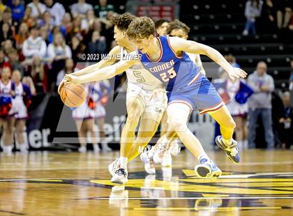 Thumbnail 2 in Conner vs Lloyd (2023 9th Region Boys Basketball Tournament) photogallery.