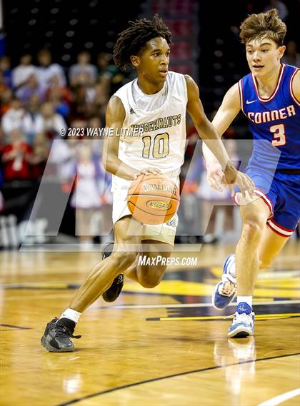 Thumbnail 3 in Conner vs Lloyd (2023 9th Region Boys Basketball Tournament) photogallery.