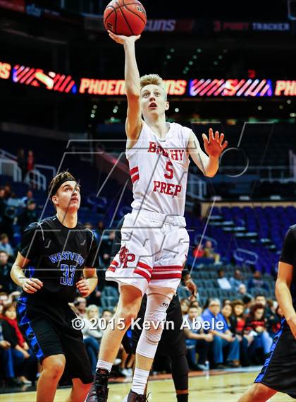 Thumbnail 1 in Brophy College Prep vs Westview (Hoopin' it Up at the Arena) photogallery.