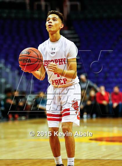 Thumbnail 1 in Brophy College Prep vs Westview (Hoopin' it Up at the Arena) photogallery.