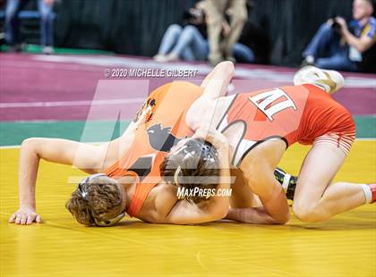 Thumbnail 3 in NYSPHSAA Wrestling D2 Semi Finals (99lbs to 145lbs) photogallery.