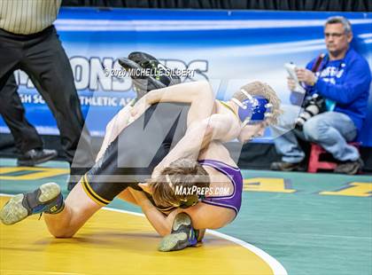 Thumbnail 3 in NYSPHSAA Wrestling D2 Semi Finals (99lbs to 145lbs) photogallery.