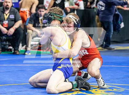 Thumbnail 3 in NYSPHSAA Wrestling D2 Semi Finals (99lbs to 145lbs) photogallery.