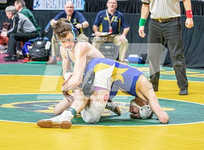 Thumbnail 1 in NYSPHSAA Wrestling D2 Semi Finals (99lbs to 145lbs) photogallery.