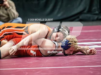 Thumbnail 3 in NYSPHSAA Wrestling D2 Semi Finals (99lbs to 145lbs) photogallery.