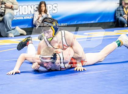 Thumbnail 3 in NYSPHSAA Wrestling D2 Semi Finals (99lbs to 145lbs) photogallery.
