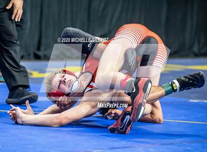 Thumbnail 3 in NYSPHSAA Wrestling D2 Semi Finals (99lbs to 145lbs) photogallery.