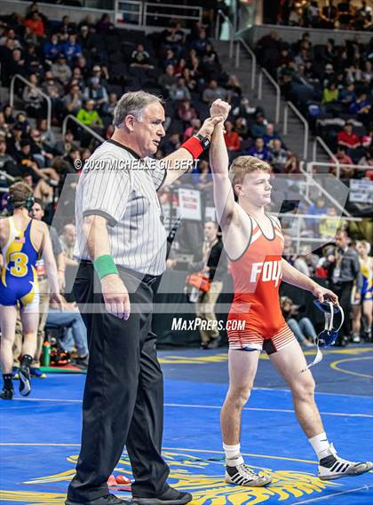 Thumbnail 3 in NYSPHSAA Wrestling D2 Semi Finals (99lbs to 145lbs) photogallery.