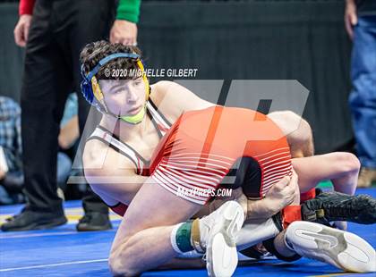 Thumbnail 3 in NYSPHSAA Wrestling D2 Semi Finals (99lbs to 145lbs) photogallery.