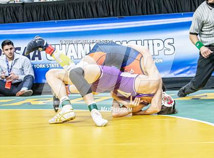 Thumbnail 2 in NYSPHSAA Wrestling D2 Semi Finals (99lbs to 145lbs) photogallery.