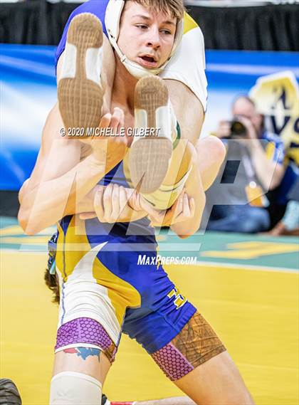 Thumbnail 1 in NYSPHSAA Wrestling D2 Semi Finals (99lbs to 145lbs) photogallery.