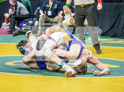 Thumbnail 2 in NYSPHSAA Wrestling D2 Semi Finals (99lbs to 145lbs) photogallery.