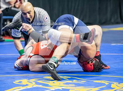 Thumbnail 3 in NYSPHSAA Wrestling D2 Semi Finals (99lbs to 145lbs) photogallery.