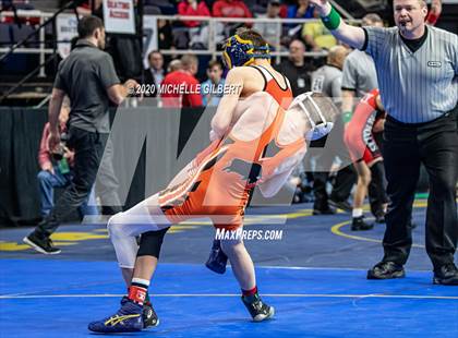 Thumbnail 3 in NYSPHSAA Wrestling D2 Semi Finals (99lbs to 145lbs) photogallery.