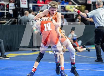 Thumbnail 3 in NYSPHSAA Wrestling D2 Semi Finals (99lbs to 145lbs) photogallery.
