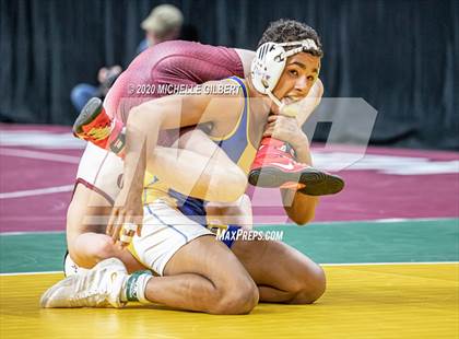 Thumbnail 3 in NYSPHSAA Wrestling D2 Semi Finals (99lbs to 145lbs) photogallery.