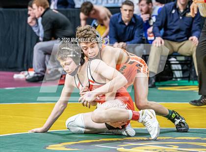 Thumbnail 1 in NYSPHSAA Wrestling D2 Semi Finals (99lbs to 145lbs) photogallery.