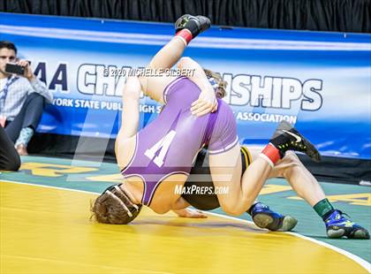 Thumbnail 2 in NYSPHSAA Wrestling D2 Semi Finals (99lbs to 145lbs) photogallery.