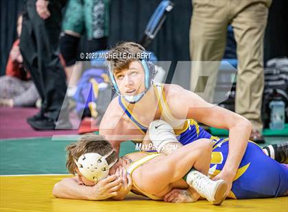 Thumbnail 3 in NYSPHSAA Wrestling D2 Semi Finals (99lbs to 145lbs) photogallery.