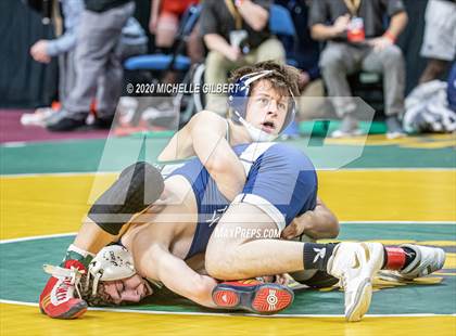 Thumbnail 3 in NYSPHSAA Wrestling D2 Semi Finals (99lbs to 145lbs) photogallery.
