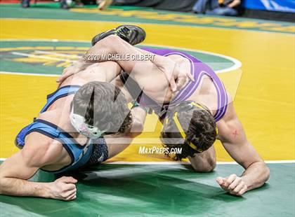 Thumbnail 3 in NYSPHSAA Wrestling D2 Semi Finals (99lbs to 145lbs) photogallery.