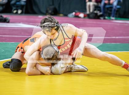 Thumbnail 1 in NYSPHSAA Wrestling D2 Semi Finals (99lbs to 145lbs) photogallery.