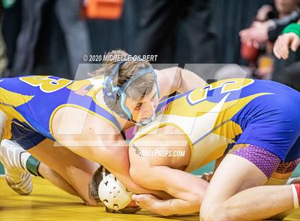 Thumbnail 3 in NYSPHSAA Wrestling D2 Semi Finals (99lbs to 145lbs) photogallery.
