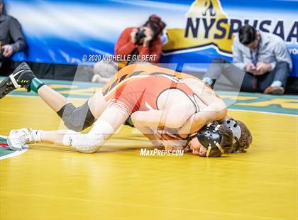 Thumbnail 2 in NYSPHSAA Wrestling D2 Semi Finals (99lbs to 145lbs) photogallery.