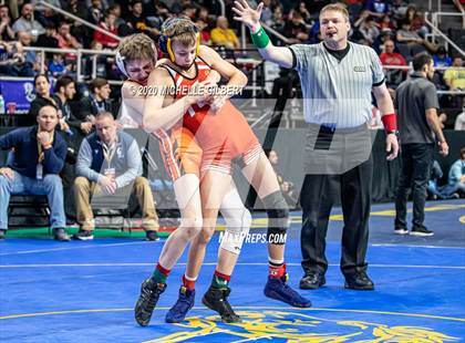 Thumbnail 3 in NYSPHSAA Wrestling D2 Semi Finals (99lbs to 145lbs) photogallery.