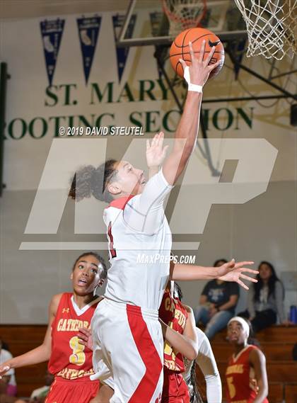 Thumbnail 2 in Cathedral Catholic vs. McClatchy (St. Mary's Stockton MLK Showcase) photogallery.