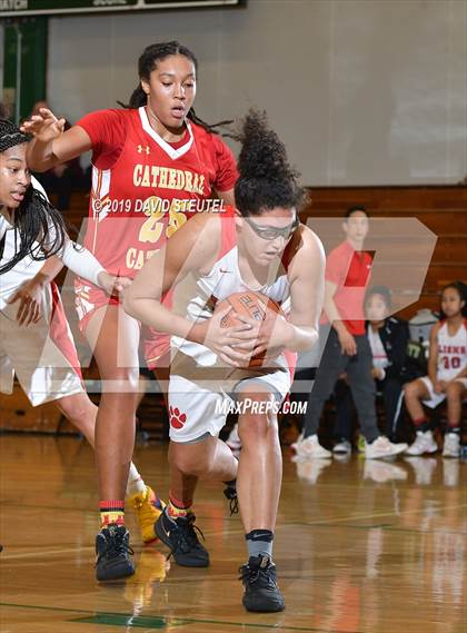 Thumbnail 2 in Cathedral Catholic vs. McClatchy (St. Mary's Stockton MLK Showcase) photogallery.
