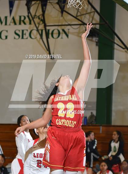 Thumbnail 3 in Cathedral Catholic vs. McClatchy (St. Mary's Stockton MLK Showcase) photogallery.