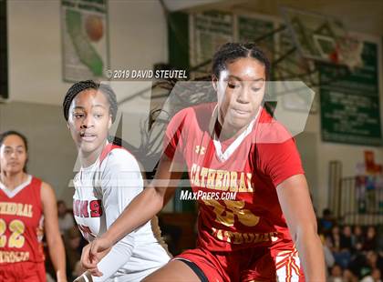 Thumbnail 2 in Cathedral Catholic vs. McClatchy (St. Mary's Stockton MLK Showcase) photogallery.