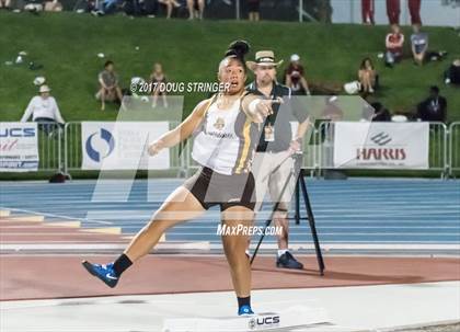 Thumbnail 1 in CIF State Track and Field Championships (Girls Shot Put Finals) photogallery.