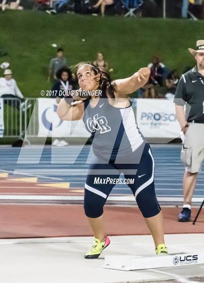Thumbnail 1 in CIF State Track and Field Championships (Girls Shot Put Finals) photogallery.