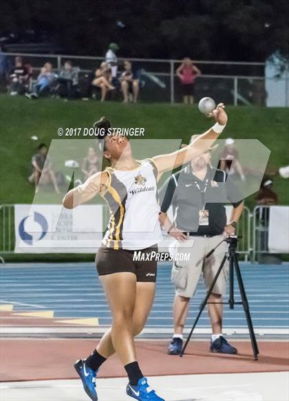 Thumbnail 3 in CIF State Track and Field Championships (Girls Shot Put Finals) photogallery.