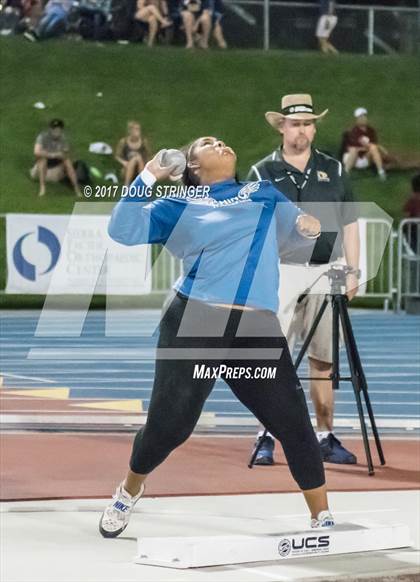 Thumbnail 1 in CIF State Track and Field Championships (Girls Shot Put Finals) photogallery.