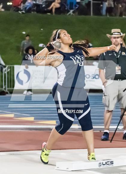 Thumbnail 2 in CIF State Track and Field Championships (Girls Shot Put Finals) photogallery.