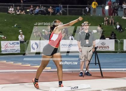 Thumbnail 2 in CIF State Track and Field Championships (Girls Shot Put Finals) photogallery.