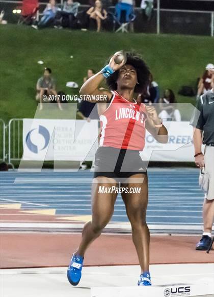 Thumbnail 2 in CIF State Track and Field Championships (Girls Shot Put Finals) photogallery.