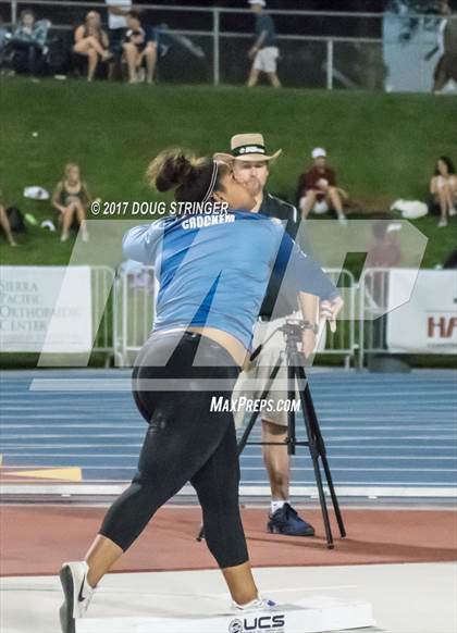 Thumbnail 2 in CIF State Track and Field Championships (Girls Shot Put Finals) photogallery.