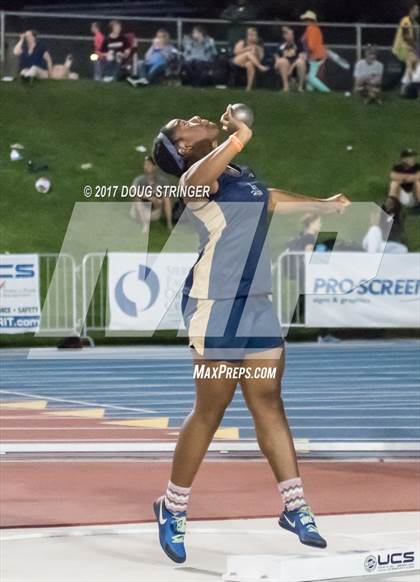 Thumbnail 2 in CIF State Track and Field Championships (Girls Shot Put Finals) photogallery.