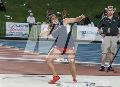 Thumbnail 3 in CIF State Track and Field Championships (Girls Shot Put Finals) photogallery.