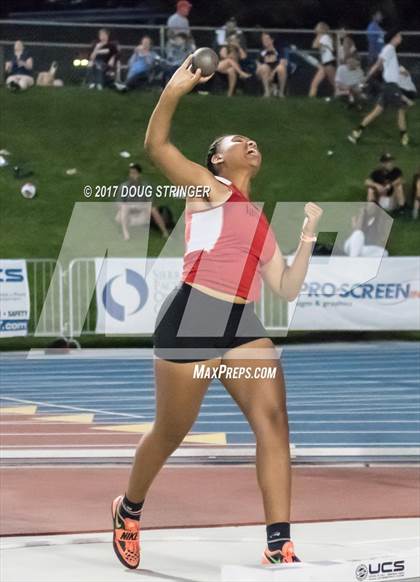 Thumbnail 1 in CIF State Track and Field Championships (Girls Shot Put Finals) photogallery.