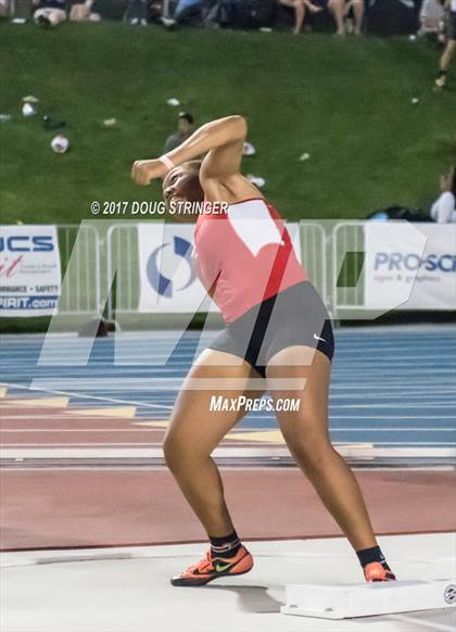 Thumbnail 3 in CIF State Track and Field Championships (Girls Shot Put Finals) photogallery.